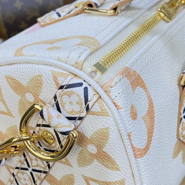 2023 Louis vuitton original monogram canvas speedy 25 M22987 beige