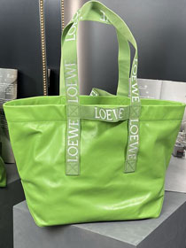 Loewe original calfskin fold shopper bag LW0001 green