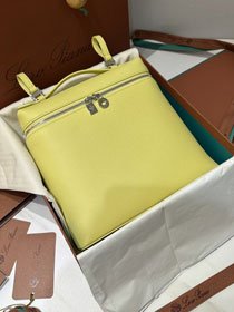Loro Piana original calfskin extra pocket backpack FAN4041 yellow