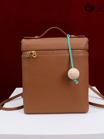 Loro Piana original calfskin extra pocket backpack FAN4041 brown