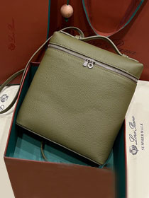 Loro Piana original calfskin extra pocket backpack FAN4041 khaki