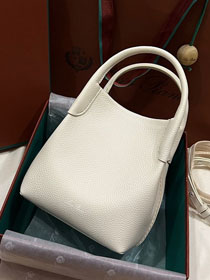 Loro Piana original calfskin mini bale bag FAM7943 white