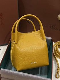 Loro Piana original calfskin mini bale bag FAM7943 yellow