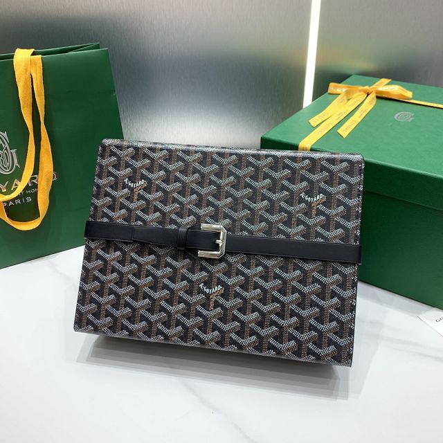 Goyard original canvas 8 watch case GY0035 black