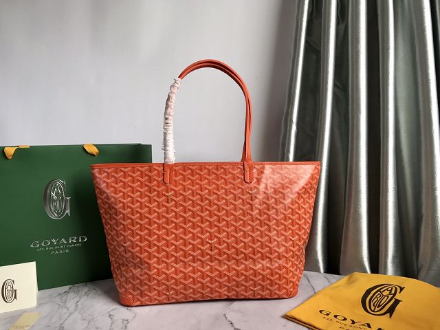 Goyard original canvas artois MM bag GY0034 orange