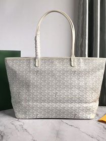 Goyard original canvas artois MM bag GY0034 white