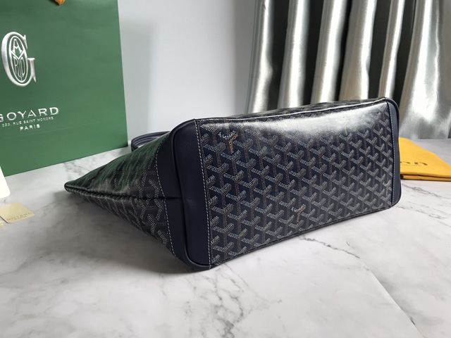 Goyard original canvas artois PM bag GY0002 navy blue