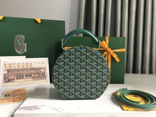 Goyard original canvas alto hatbox bag GY0037 green