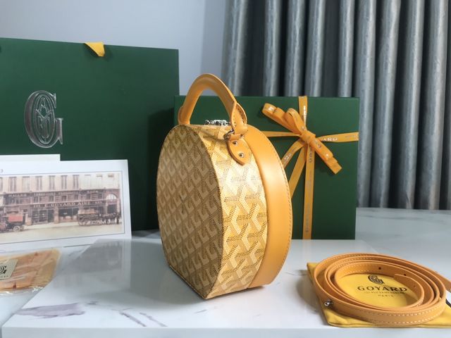 Goyard original canvas alto hatbox bag GY0037 yellow