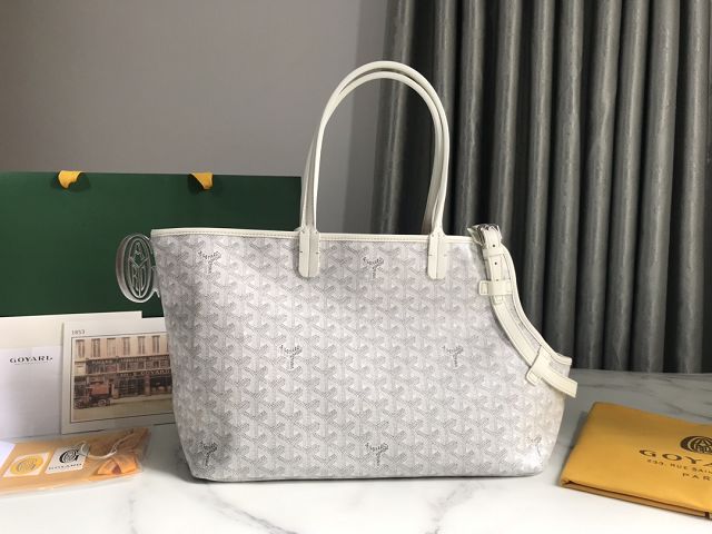 Goyard original canvas chien gris pet carrier bag GY0037 white