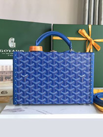 Goyard original canvas grand hotel trunk bag GY0036 blue