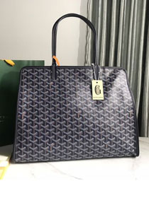 Goyard original canvas hardy PM bag GY0051 navy blue