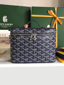 Goyard original canvas muse vanity case GY0052 navy blue