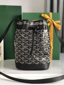 Goyard original canvas petit flot bucket bag GY0054 black