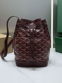 Goyard original canvas petit flot bucket bag GY0054 burgundy