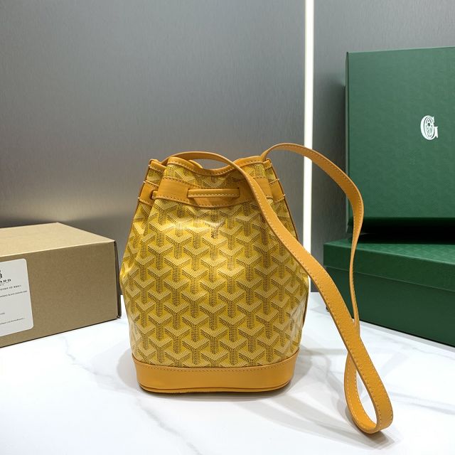 Goyard original canvas petit flot bucket bag GY0054 yellow