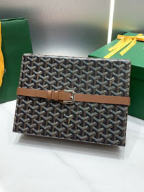 Goyard original canvas 8 watch case GY0035 black&brown