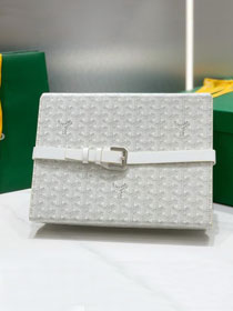 Goyard original canvas 8 watch case GY0035 white