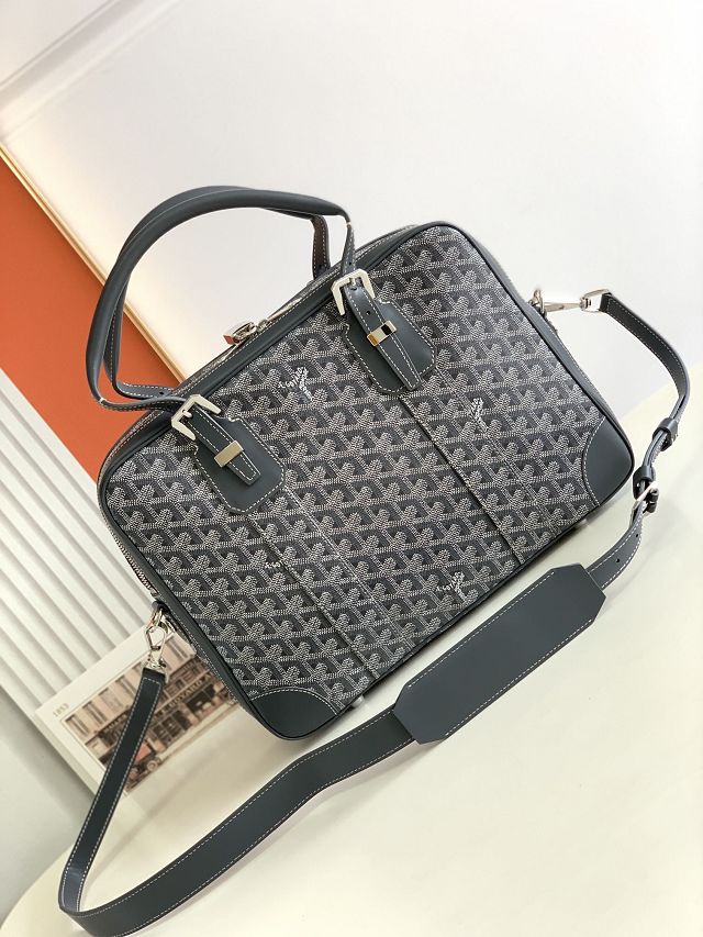 Goyard original canvas ambassade document case GY0060 grey