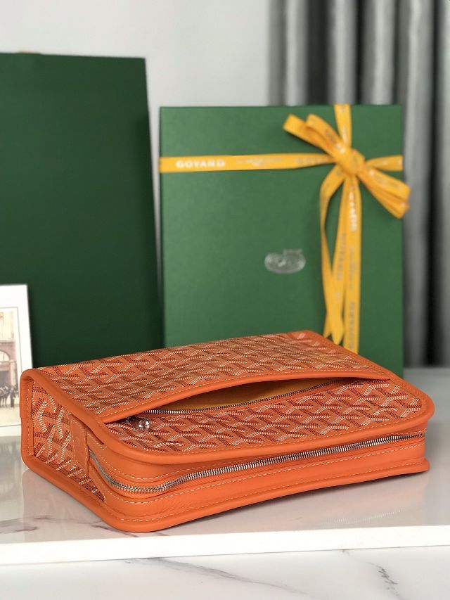 Goyard original canvas clutch GY0008 orange