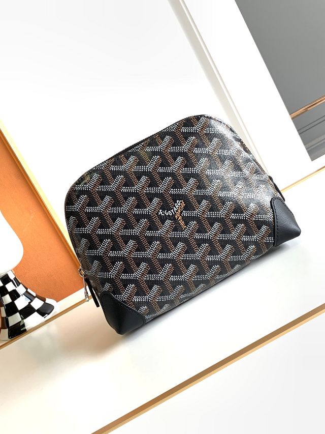 Goyard original canvas vendome cosmetic pouch GY0059 black