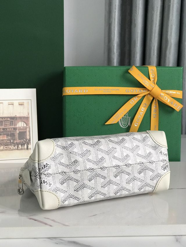 Goyard original canvas vendome cosmetic pouch GY0059 white