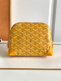 Goyard original canvas vendome cosmetic pouch GY0059 yellow