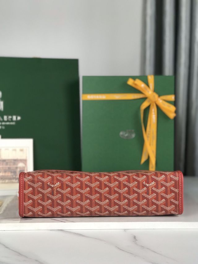 Goyard original canvas large clutch GY0063 red