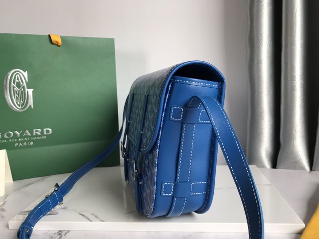 Goyard original canvas belvedere MM bag GY0072 blue