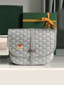 Goyard original canvas belvedere bag GY0012 silver