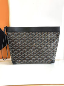 Goyard original canvas conti pouch GY0066 black