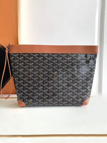 Goyard original canvas conti pouch GY0066 black&brown