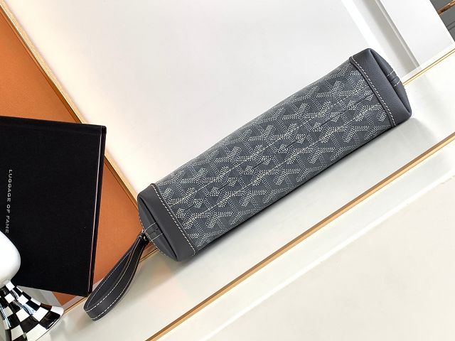 Goyard original canvas conti pouch GY0066 grey