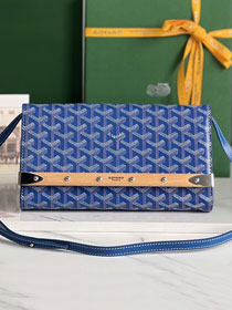 Goyard original canvas monte-carlo PM clutch GY0071 blue