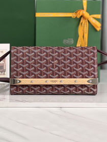 Goyard original canvas monte-carlo PM clutch GY0071 burgundy