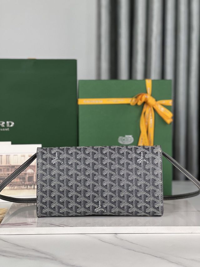 Goyard original canvas monte-carlo PM clutch GY0071 grey