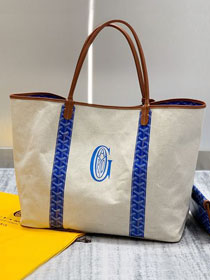 Goyard original cotton saint louis GM bag GY0065 blue