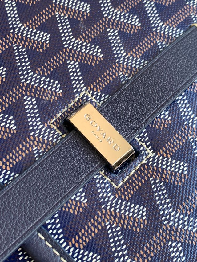 Goyard original canvas belvedere MM bag GY0073 navy blue