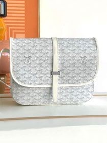 Goyard original canvas belvedere MM bag GY0073 white