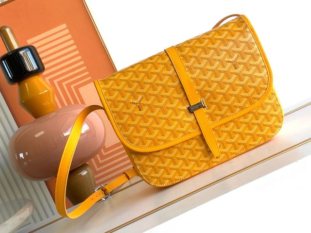 Goyard original canvas belvedere MM bag GY0073 yellow