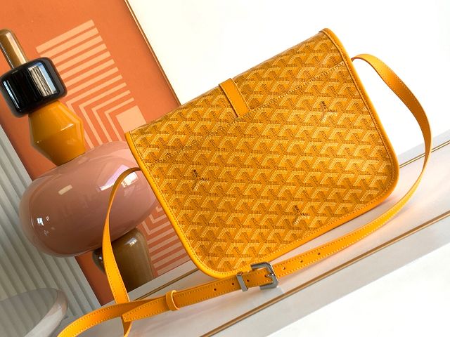 Goyard original canvas belvedere MM bag GY0073 yellow