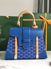 Goyard original canvas saigon structure PM bag GY0075 blue