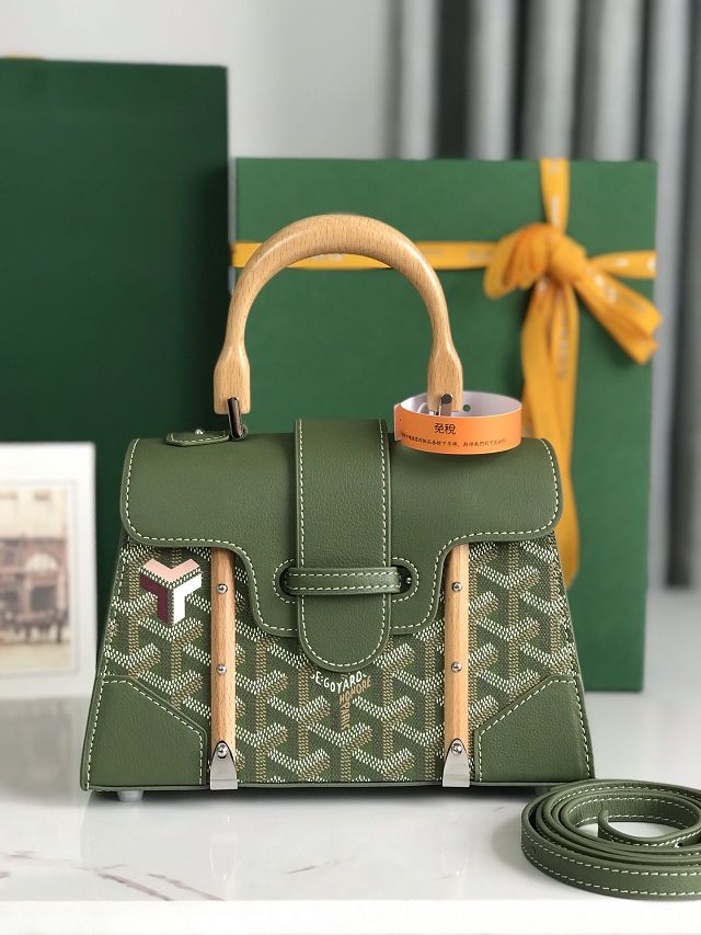 Goyard original canvas saigon structure mini bag GY0009 khaki