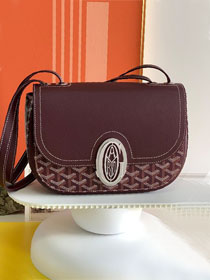 Goyard original calfskin&canvas saint honore 233 bag GY0077 burgundy