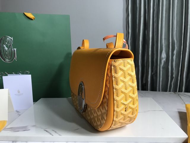 Goyard original calfskin&canvas saint honore 233 bag GY0077 yellow