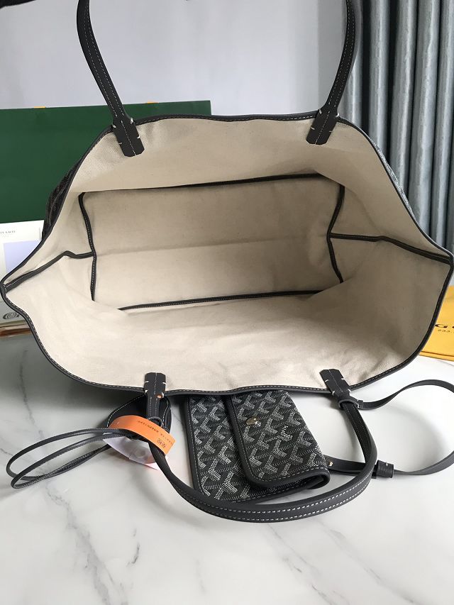 Goyard original canvas saint louis GM bag GY0083 grey