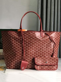 Goyard original canvas saint louis GM bag GY0083 red