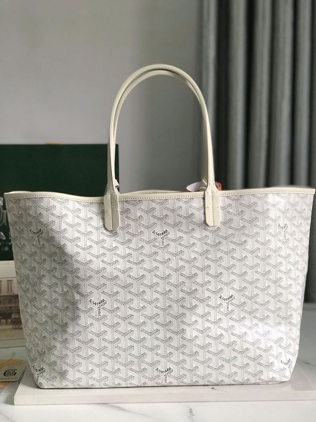 Goyard original canvas saint louis GM bag GY0083 white