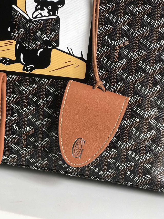 Goyard original canvas saint louis PM bag GY0080 black&brown