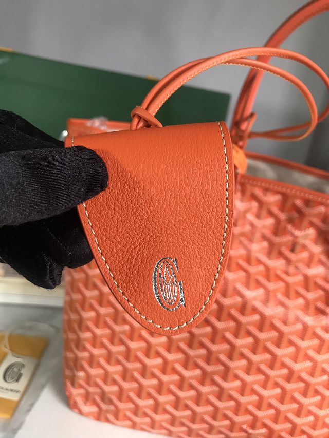 Goyard original canvas saint louis PM bag GY0082 orange